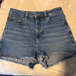 American Eagle Denim Mom Shorts Stretch Size 2
